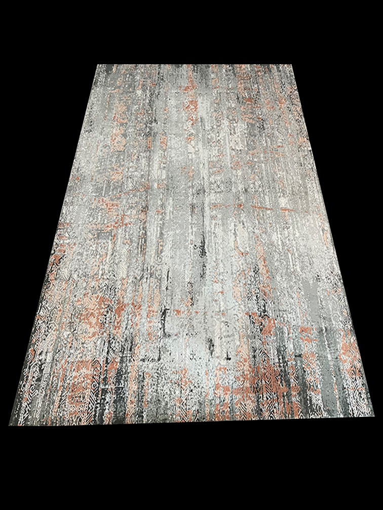Modern carpet 230x160 Gray & Saumon - L'artisan du Tapis
