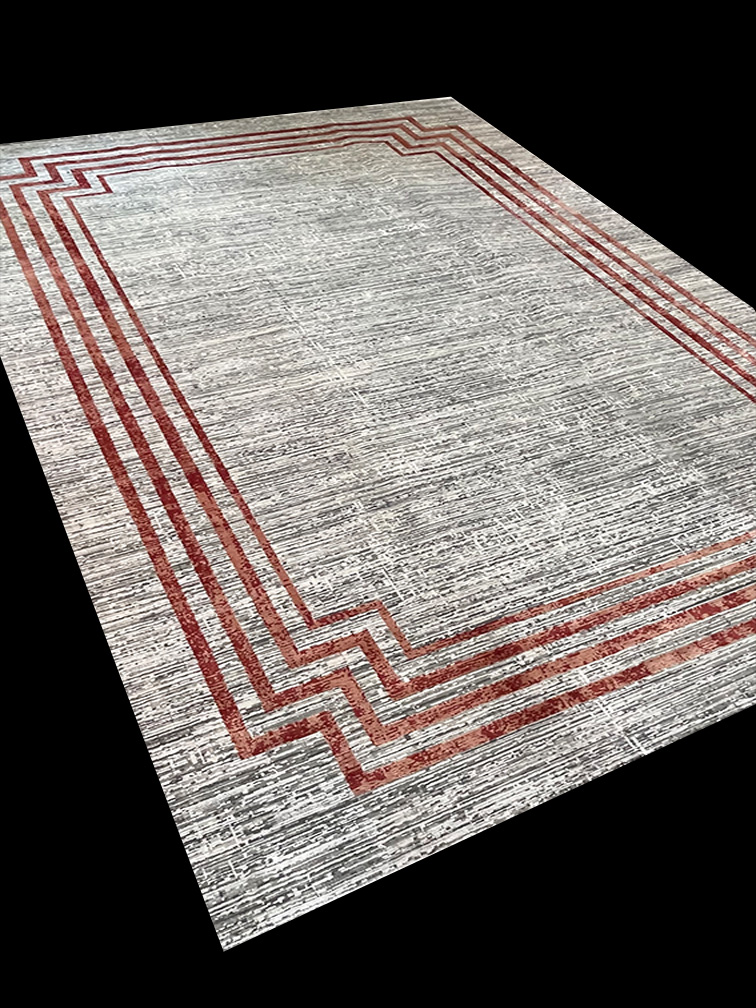 Modern carpet 290x200 Red & Gray L'artisan du Tapis